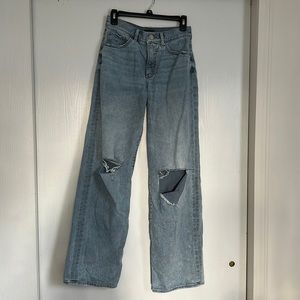 Wide Leg high rise jeans